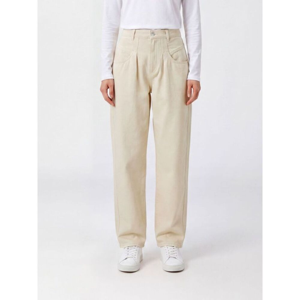 Isabel Marant Women Lisha High-Waisted Wide-Leg Cotton Denim Jeans Isabel Marant